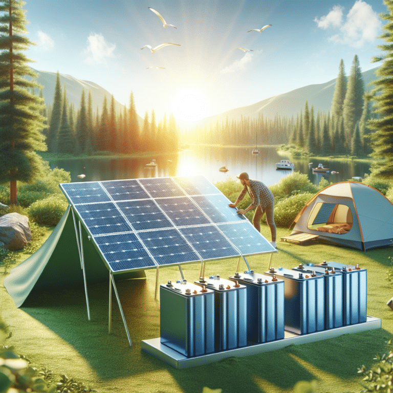Harnessing Sunlight: Battery and Solar Panel Setup for Campers