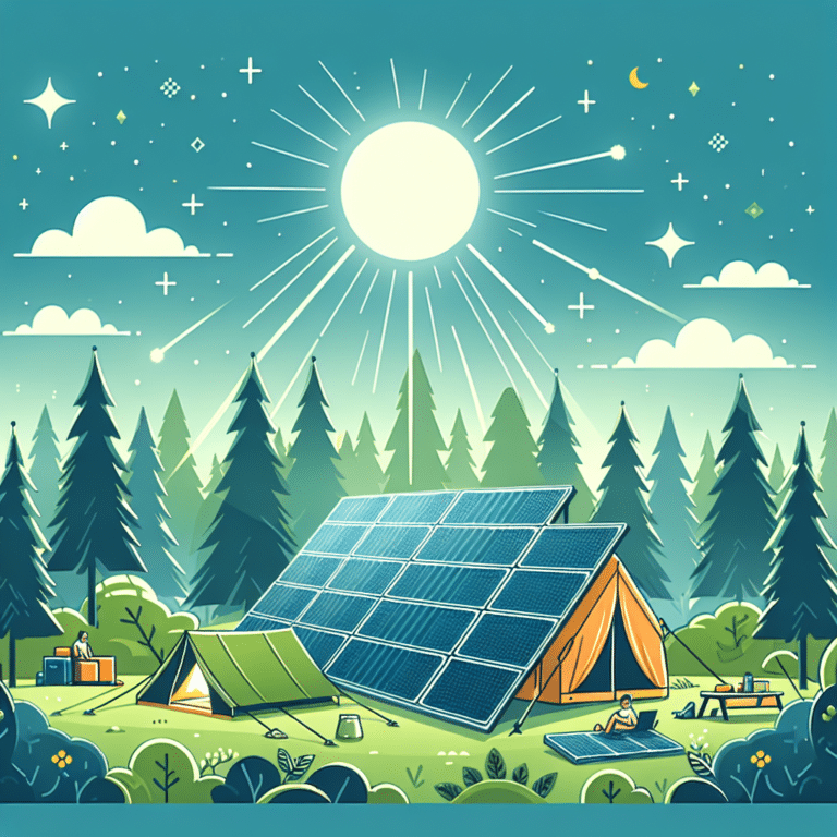 Smart Camping: Portable Solar Panel Setup and Use