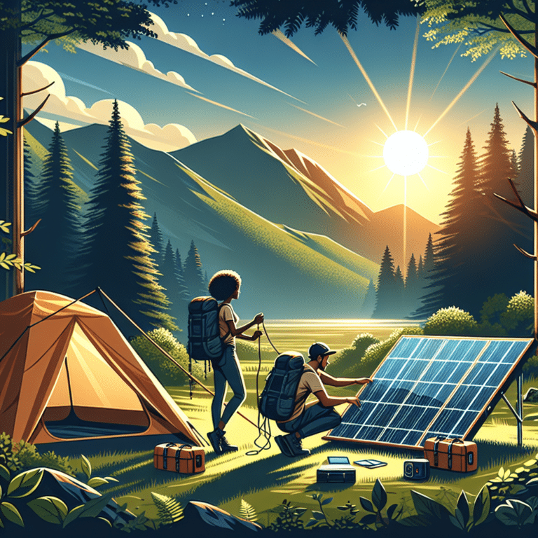 Smart Camping: Portable Solar Panel Setup and Use