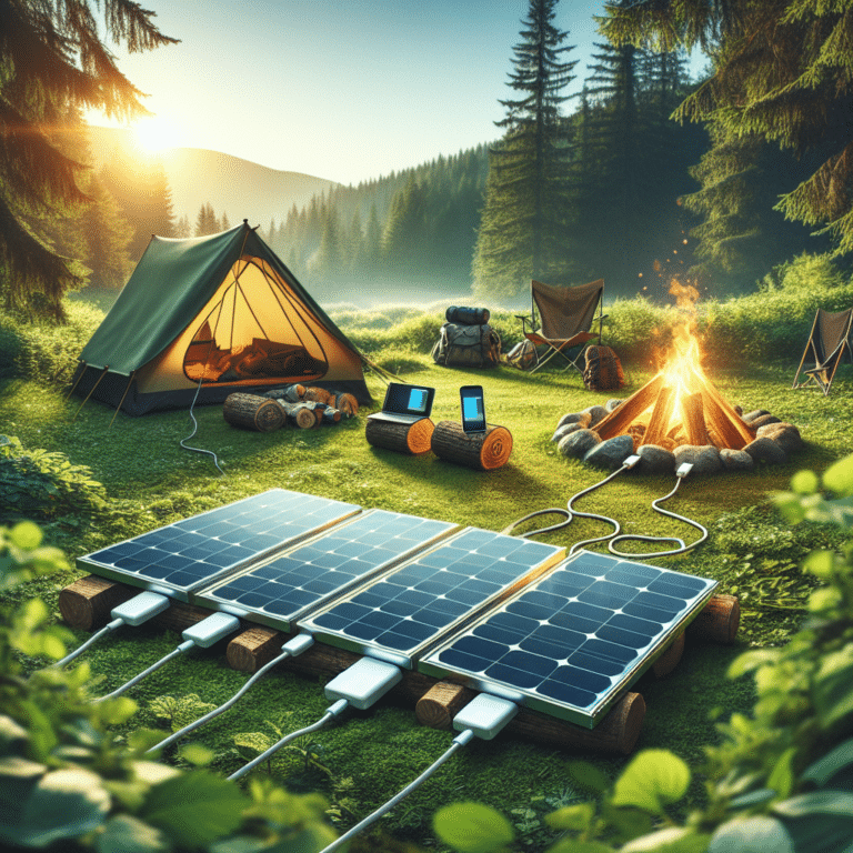 Solar Panels for Charging Phones While Camping