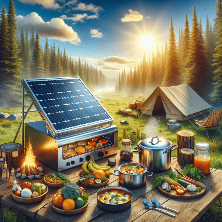 Cooking Food with Solar Oven While Camping